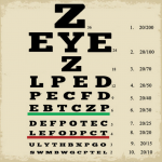 Z eyeZ poster. An eye chart with letters Z, EYE, Z